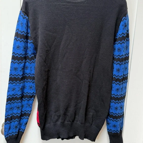 Men’s Netflix Stranger Things Black and Blue Sweater—Size L - Picture 7 of 8